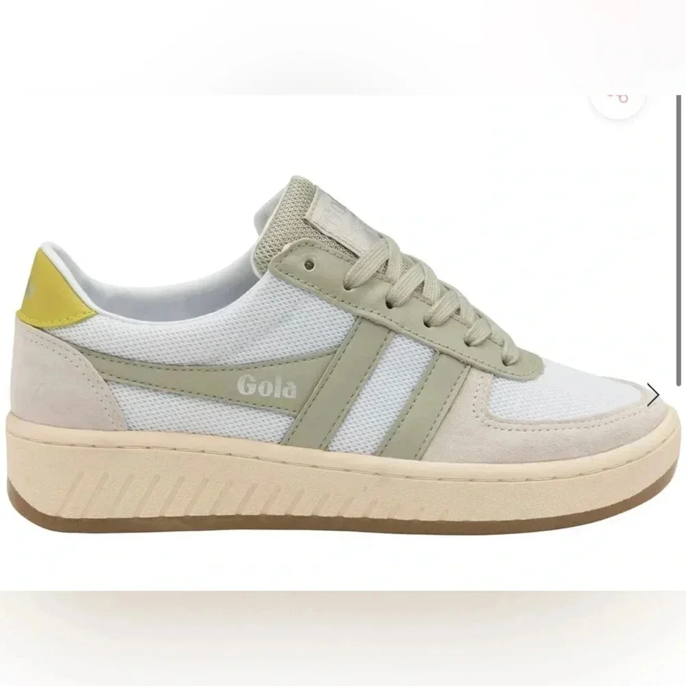 ! GOLA WOMEN'S GRANDSLAM MESH SNEAKERS | WHITE/LIGHT GREY
